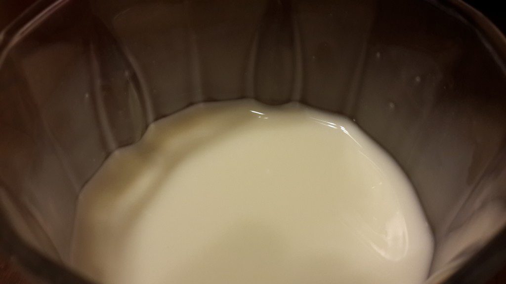 A glass of buttermilk