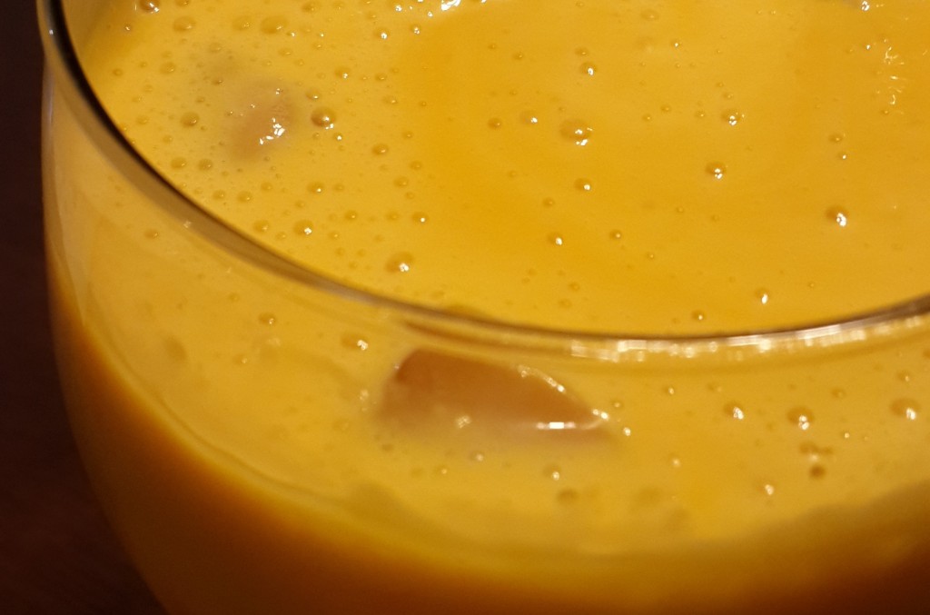 Chilled mango milkshake