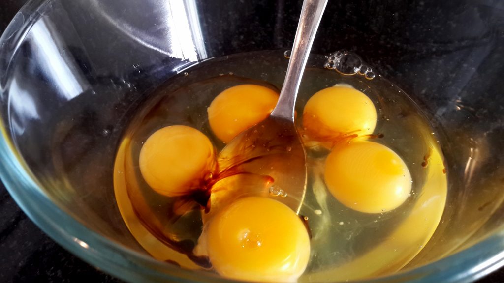 Eggs for caramel custard