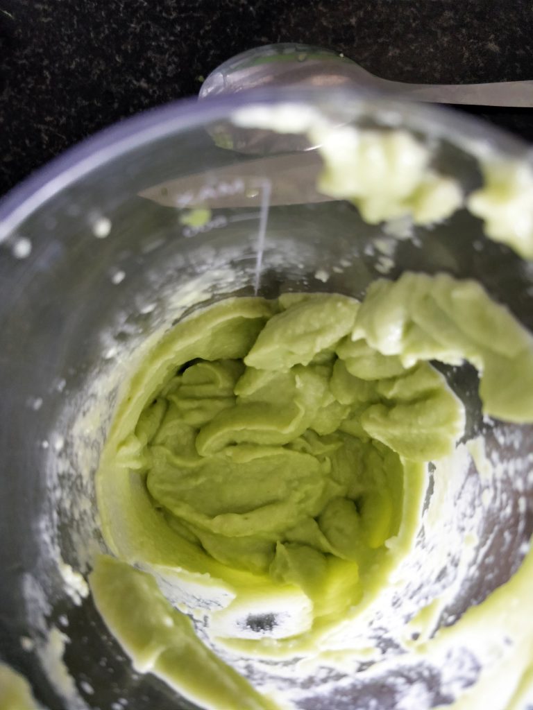 Avocado puree or mash