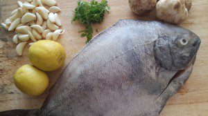 Baked lemon garlic fish ingredients