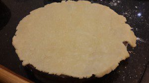 Rolled out pie