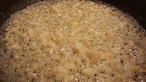Minced garlic in olive oil