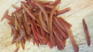 Chopped orange peel