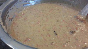 Carrot cake batter